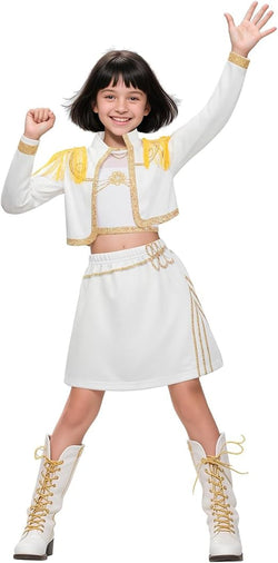 K Pop Demon Hunters Rumi & Zoey Cosplay Costume for Kids & Women – Idol Stage Outfit for Halloween & Role Play