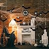 DTYDECLE 12PCS Halloween Hanging Bats – Flying Bat Decorations with Glowing Eyes for Outdoor & Indoor Halloween Decor