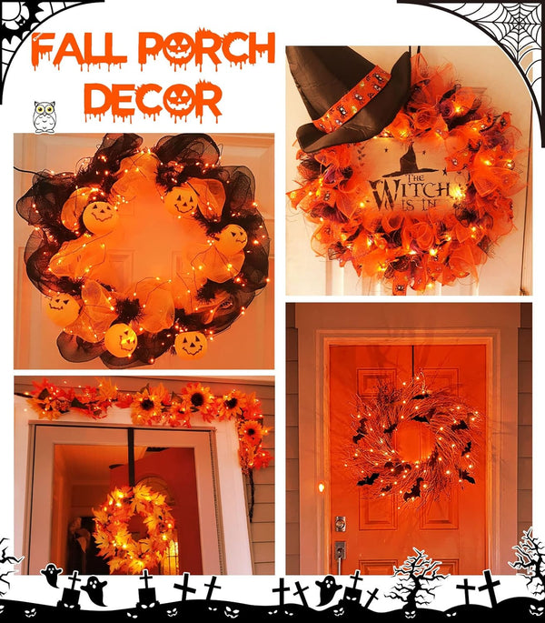 Cshare Halloween Decoration Lights – 3M 30 LED Orange Fairy String Lights for Indoor & Outdoor Party Decor