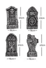 Halloween Tombstones – 4pcs Graveyard Gravestone Props for Outdoor Garden Decoration
