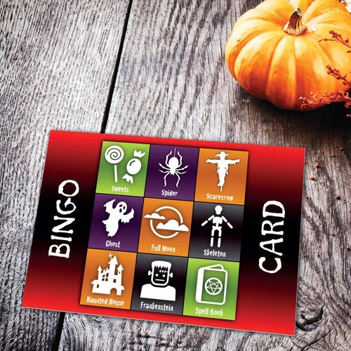 Halloween Bingo Party Game – Up to 20 Players | Includes Caller Box & Themed Cards